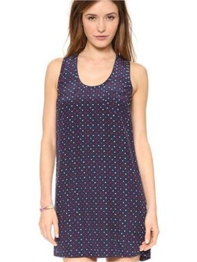 Joie Peri D silk shift dress playing cards Size M ♥️♦️♠️♣️